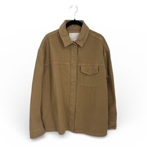 COS Women’s Oversized Workwear Overshirt Khaki denim Size 4